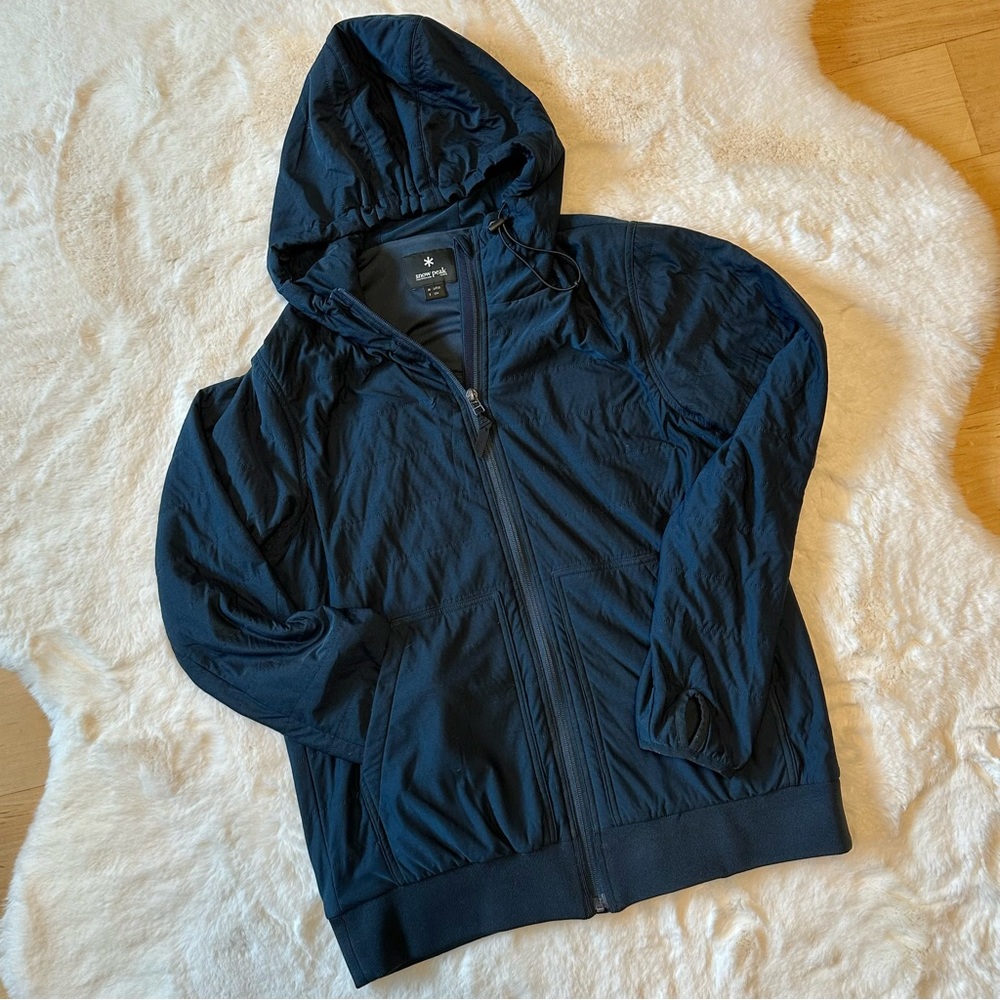 Snow Peak Zip Up Hoodie - Performance Jacket - Padded Sweatshirt Mens Size Small